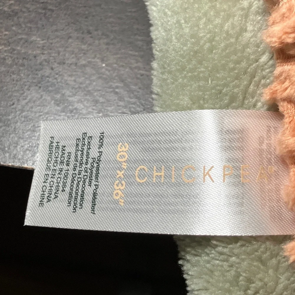 Chickpea Lion Plush and Blanket Set Kids 30x36 Green Orange New Safari
